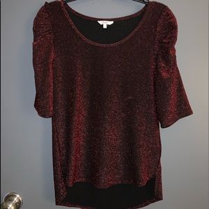 Sparkly Red Blouse